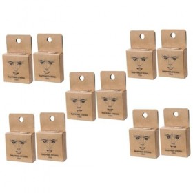 DOITOOL 10 Pièces Encre Motif Fil À Broder Règle Sourcils Cartographie Sourcil Règle Oeil Cosmétique Outil Fournitures Broder