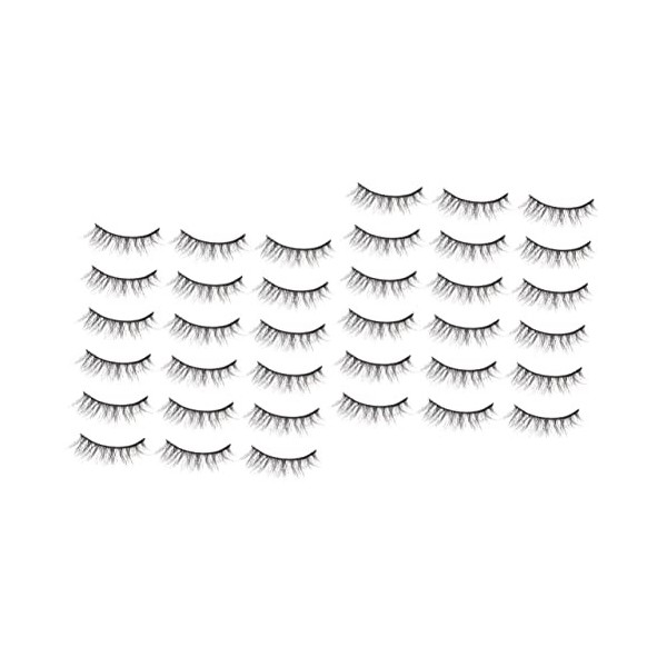 Angoily 40 Paires Cils Nature 3d Pestañas Postizas Ioni Fournitures De Maquillage Imitation Vison Multicouche Produits De Bea