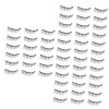 Angoily 40 Paires Cils Nature 3d Pestañas Postizas Ioni Fournitures De Maquillage Imitation Vison Multicouche Produits De Bea