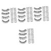 Angoily 40 Paires Cils Nature 3d Pestañas Postizas Ioni Fournitures De Maquillage Imitation Vison Multicouche Produits De Bea