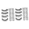 Angoily 40 Paires Cils Nature 3d Pestañas Postizas Ioni Fournitures De Maquillage Imitation Vison Multicouche Produits De Bea