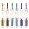 6Pcs Multi-Chrome Liquid Lipsticks | Chrome Eyeshadow Stick | Chrome Liquid Lipstick | Color Changing Lipstick | Long Wearing