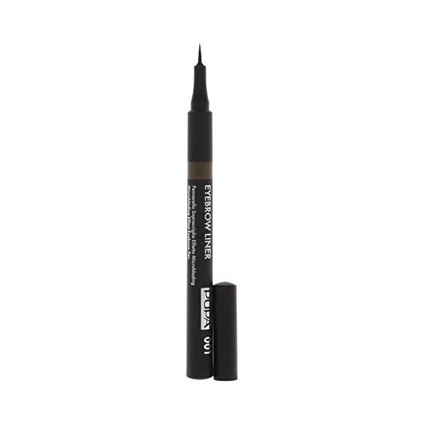 Pupa Milano Eyebrow Liner Pen - 001 Ash Brown For Women 0.037 oz Eyebrow