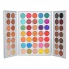 Pannow Palette dombres à paupières 63 couleurs matte + chatoyante maquillage ombres à paupières imperméables et très pigme