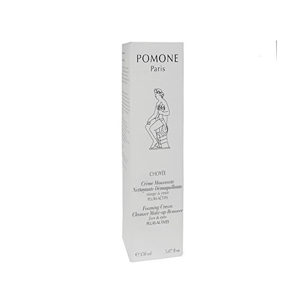 POMONE Paris PN0007 Crème Moussante Nettoyante Démaquillante Pluri-actifs, Vertus de la Pomme