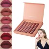 Havenlyn the Everlasting Liquid Lipstick Matte Set of 6, Matte Liquid Moisturizing Lip Gloss Kit,Wear-Resistant Non-stick Cup