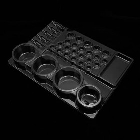 Plateau Jetable de Pigment de Tatouage 24 Pièces, Conception Stable, Nettoyage, Accessoire Professionnel de Support Daiguill