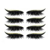 4 paires dautocollants réutilisables pour eyeliner et cils, autocollant eyeliner autocollant cils, autocollant cils imperméa