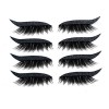 4 paires dautocollants réutilisables pour eyeliner et cils, autocollant eyeliner autocollant cils, autocollant cils imperméa