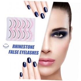 Housoutil 10 Paires De Faux Cils Colorés Cils 5D Faux Cils Faux Cils Réutilisables Faux Cils Cils Supérieurs Pour Halloween C