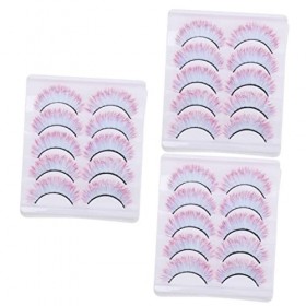 Didiseaon 15 Paires De Faux Cils Colorés Faux Cils 3D Faux Cils Avec Couleur Cils Vaporeux Extensions De Faux Cils Extensions