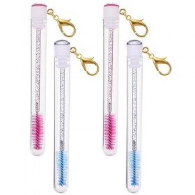 FRCOLOR 12 Pcs Tube Mascara Brosse Outils De Récipient Porte-Clés Pour Filles Outil Applicateur De Cils Raccords De Maquillag