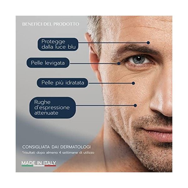 Vovees Crème visage anti-rides hydratante bio Avec acide hyaluronique pur Pour jour et nuit 50 ml Blue Light Defence