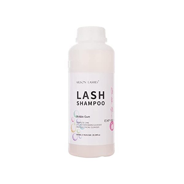 Shampoing Cils Mousse 600ml Mousse pour paupières/nettoyant pour la Maison et le Salon, Lash Shampoo Eyelash Extension Cleans