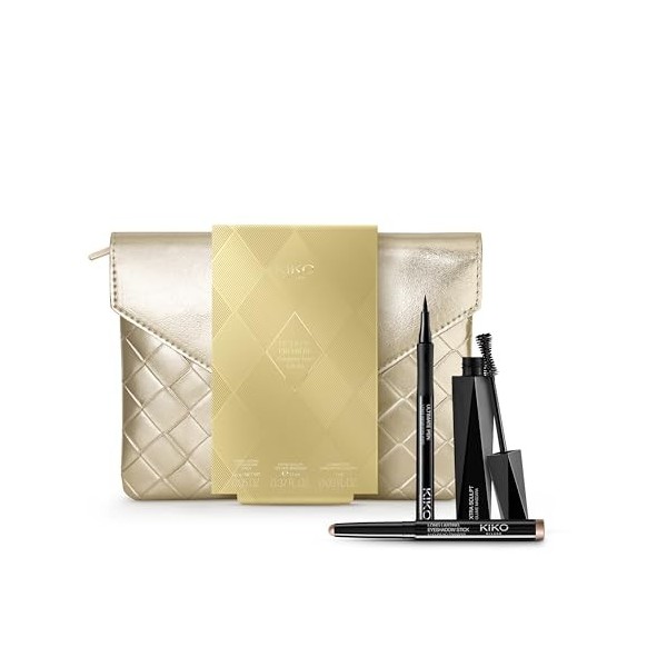 KIKO Milano Holiday Première Gorgeous Eyes Gift Set | Coffret Cadeau Yeux : Eye-liner, Ombre À Paupières En Stick Longue Tenu