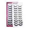 Faux Cils 3D Faux Cils Naturel Avec Colle 10 Styles Russe D Curl Faux Cils Super Confortable RéUtilisable Transparent Impermé