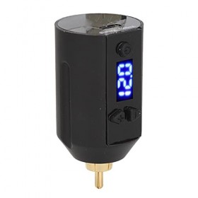 Kit Dalimentation de Tatouage, Charge USB sans Fil 1500 MAh pour Stylo de Tatouage avec éCran Daffichage NuméRique LED, Ten