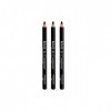 3 x Bourjois Paris Khol and Contour Eyeliner Extra-Long Wear - 001 Noir-issime