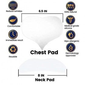 Coussinets anti-rides en silicone pour la poitrine et le cou, réutilisables et 100 % de qualité médicale, traitement anti-rid