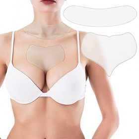 2 Pièces Patchs Anti-Rides en Silicone pour Cou Patchs de Soins de Cou en Silicone Patchs Anti-Rides de Cou Réutilisable Cous