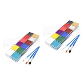 EXCEART Ensemble De 2 Pièces De Maquillage Pour Le Corps Peinture À LHuile Pour Le Visage