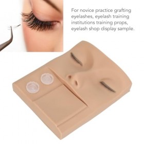 Tête de Mannequin Dextension de Cils à 3 Couches avec une élasticité élevée, Excellent Silicone pour les Accessoires de Prat