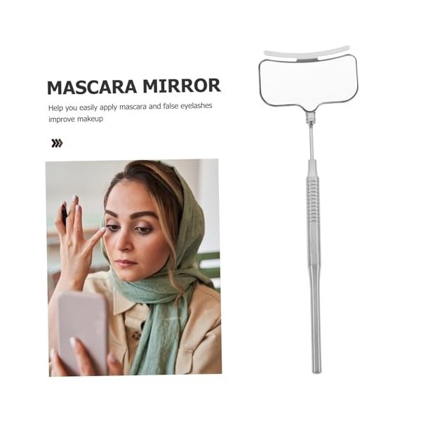 Ipetboom Cils Miroir De Poche Mini Miroir De Maquillage Extension De Cils En Métal Miroir Application De Cils Miroir Extensio