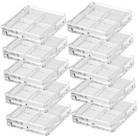 FRCOLOR Lot de 10 boîtes de maquillage pour fard à paupières - Pour fond de teint, pigment