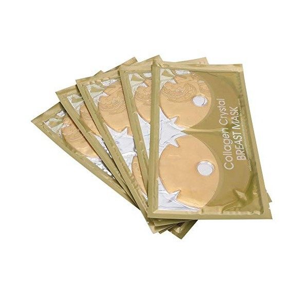 5 Paires Masque de Collagène de Poitrine Grossissement de Poitrine Lifting Pansements Raffermissant Réduction des rides, Nutr
