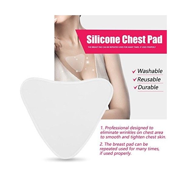 Coussin de Poitrine Anti-Rides, Patchs Anti Rides Pour Décolleté, Coussinets de Soins de Seins Transparents en Silicone Rédui