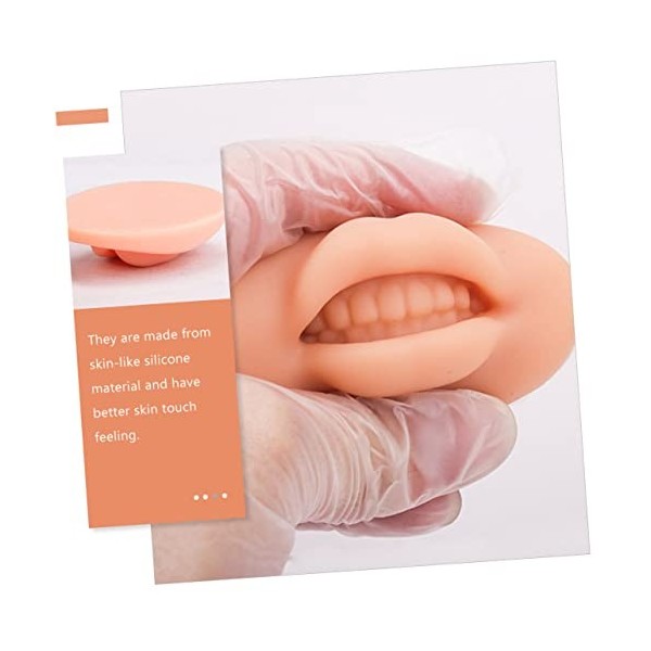 Angoily 8 Pièces 3D Module Masque À Lèvres 3D Pratique Des Lèvres Peau Pratique Des Lèvres Micro Blading Peau Silicone Lèvres