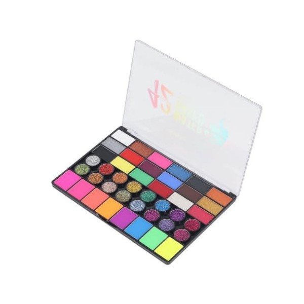 Kit de Peinture pour le Visage et le Corps, 42 Couleurs, Palette Professionnelle de Peinture pour le Visage, Ensemble avec Pi