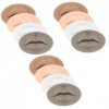 Housoutil 12 Pcs 3D Module Masque À Lèvres Silicone Réaliste Lèvre Faux Maquillage Lèvres Visage Peau Pour Les Lèvres Micro B