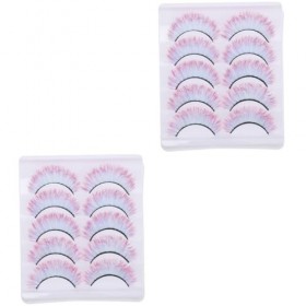 Housoutil 10 Paires De Faux Cils Colorés Longs Cils Pour Halloween Faux Cils Longs Cils Colorés Extensions De Faux Cils 5D Fa
