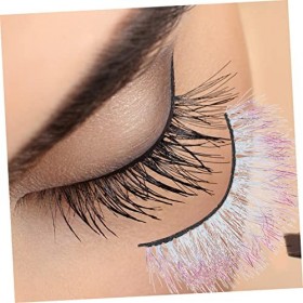 Housoutil 10 Paires De Faux Cils Colorés Longs Cils Pour Halloween Faux Cils Longs Cils Colorés Extensions De Faux Cils 5D Fa