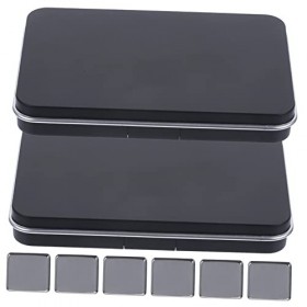 POPETPOP 2 Ensembles Aimant Boîte Vide Fard À Paupières De Maquillage De Maquillage De Fard À Paupières Vide Plateau De Pigme