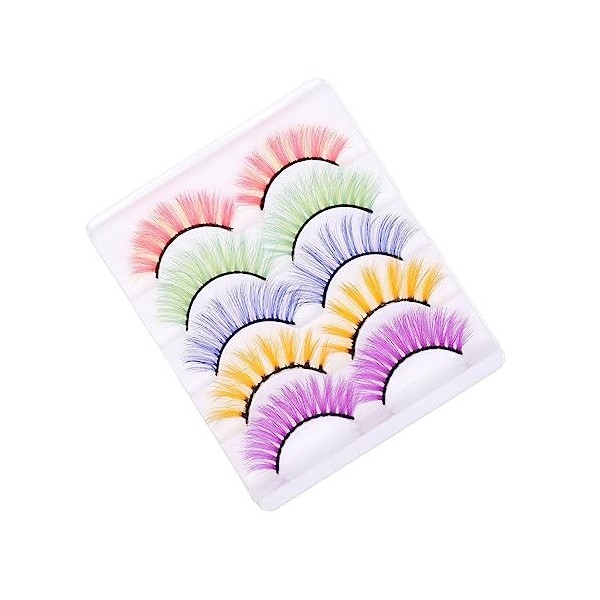 Mipcase 20 Paires De Faux Cils 3D Doux Vêtements DExtension De Cils Fournitures DExtension De Cils Imitation DExtension Ar