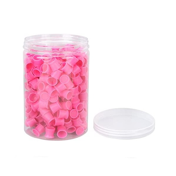 Capsules Dencre De Tatouage Gobelets, 300 Pièces Caps Pour Encre Tattoo, Cupule Tatouage Silicone, Cup Pour Gobelet De Pigme