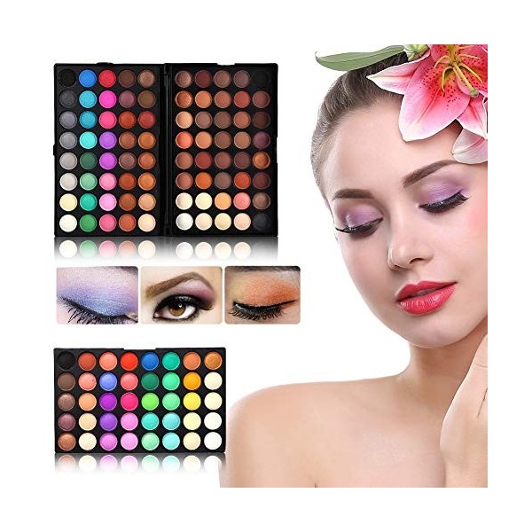 120 couleurs ombre à paupières poudre professionnelle mate fard à paupières Palette yeux maquillage cosmétique ensemble longu