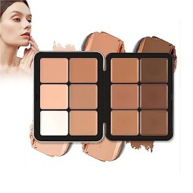 Carla Secret Concealer Palette, Carla Secret Cream Blush Palette, Carla Secret Palette, 12 Colors Carla Secret Makeup, Long-W