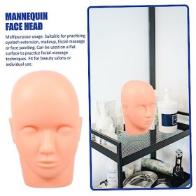 POPETPOP 1 Ensemble DExtension De Cils Tête De Mannequin De Cosmétologie Têtes De Mannequin De Cils Têtes De Kit De Cils Pro