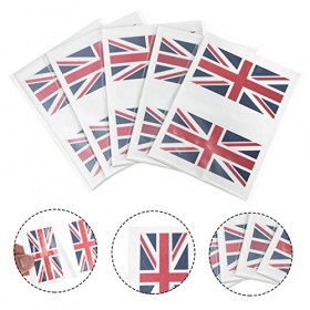 Beaupretty 15 Ensembles Autocollants De Fans Britanniques Autocollants De Drapeau Britannique Visage De Drapeau Britannique D