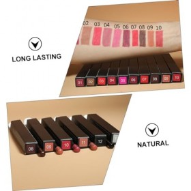 POPETPOP 12 Pièces Crayon À Lèvres Delineador De Duracion Crayon Eye-Liner De Couleur Crayons Eye-Liner De Couleur Crayon À L