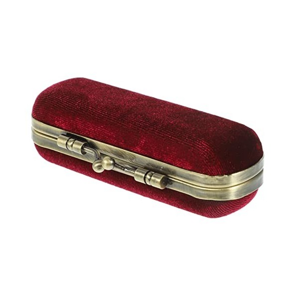 minkissy Boîte De Rouge À Lèvres pour Femme Porte-Étui À Rouge À Lèvres Étui De Maquillage Rétro Étui À Rouge À Lèvres Étui À