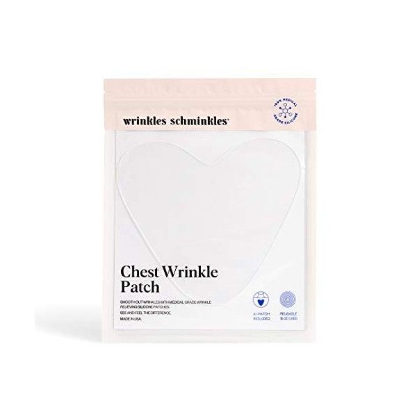 Wrinkles Schminkles Patchs anti-rides sur la poitrine, le décolleté et les vergetures | Coussinets de lissage réutilisables e