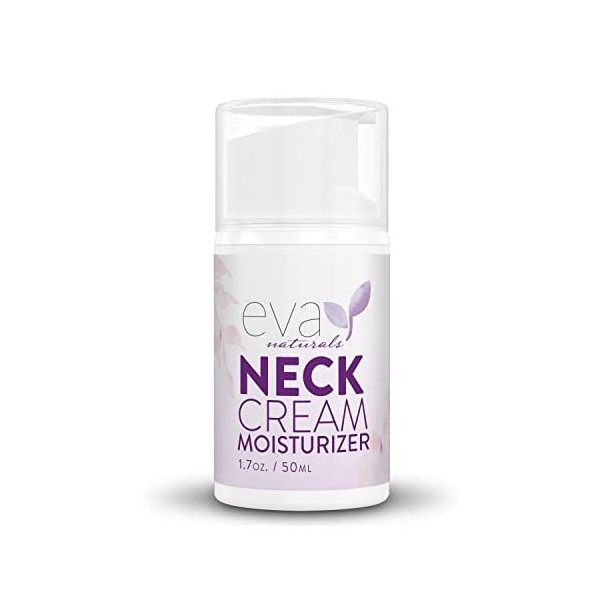 Crème raffermissante pour le cou par Eva Naturals 50 ml Airless Pump - Lotion raffermissante pour le cou, le visage et le d