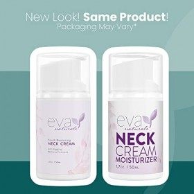 Crème raffermissante pour le cou par Eva Naturals 50 ml Airless Pump - Lotion raffermissante pour le cou, le visage et le d