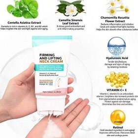 Crème raffermissante pour le cou, hydratant rajeunissant anti-âge pour le cou et le décolleté - 120 ml