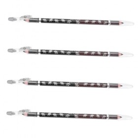 FRCOLOR 12 Pcs Crayon À Sourcils Double Extrémité Maquillage Noir Taille-Crayon Mécanique Maquillage Des Sourcils Crayons À D