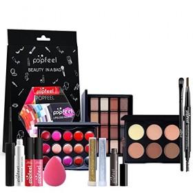 Ensemble-cadeau de Maquillage Tout-en-un Kit de Démarrage Essentiel de Maquillage Ensemble de Maquillage avec Fard à paupière